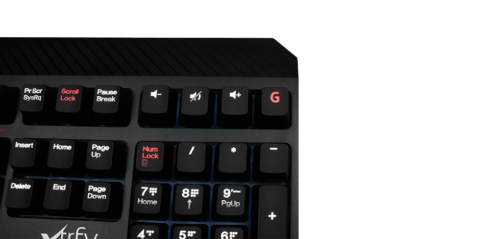 Mob ifølge Mania Xtrfy XG1-R-LED-UK Mechanical Gaming Keyboard - Cherry MX Red (XG1-R-LED-UK)  | OcUK