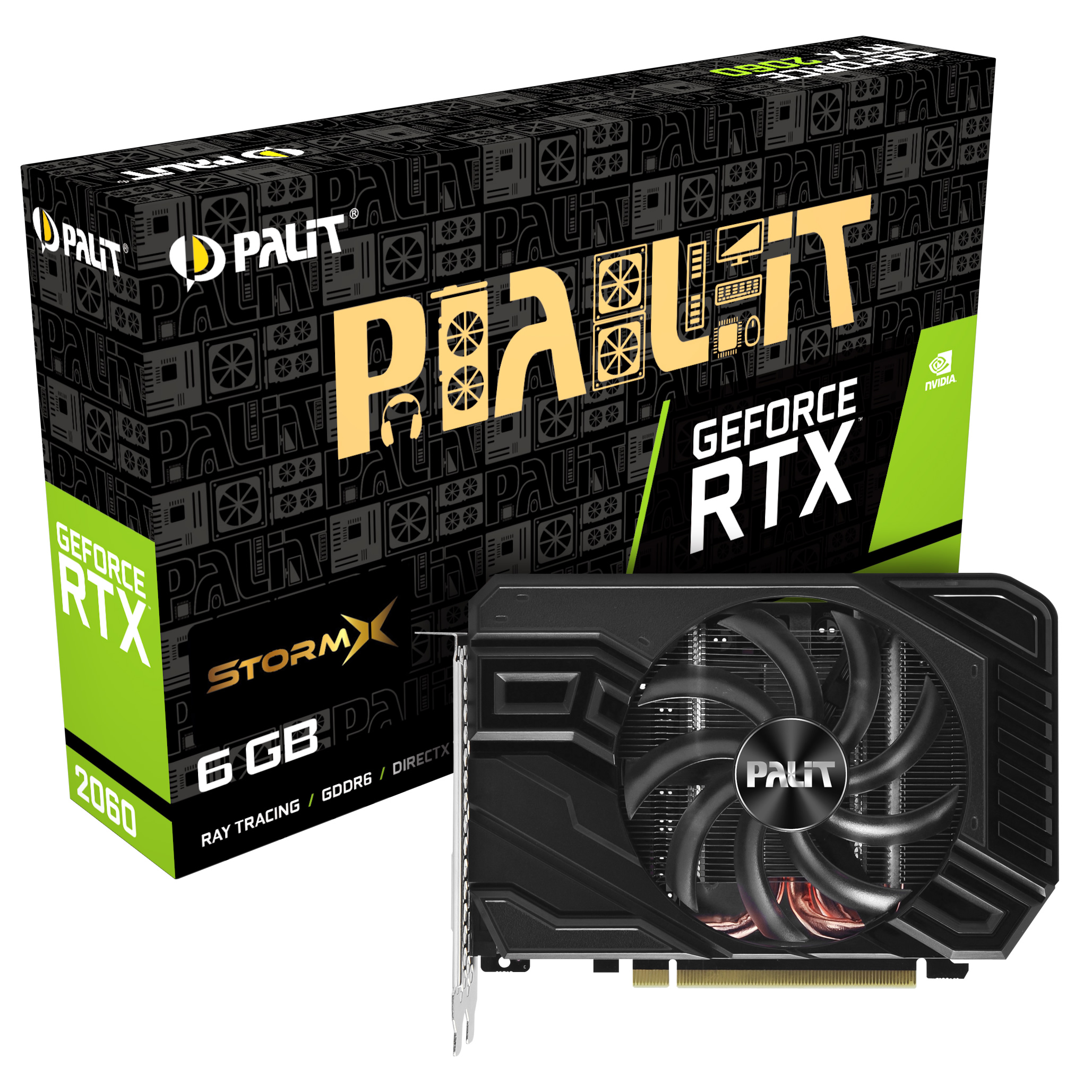 Palit GeForce RTX 2060 StormX 6144MB GDDR6 PCI-Express Graphics Card