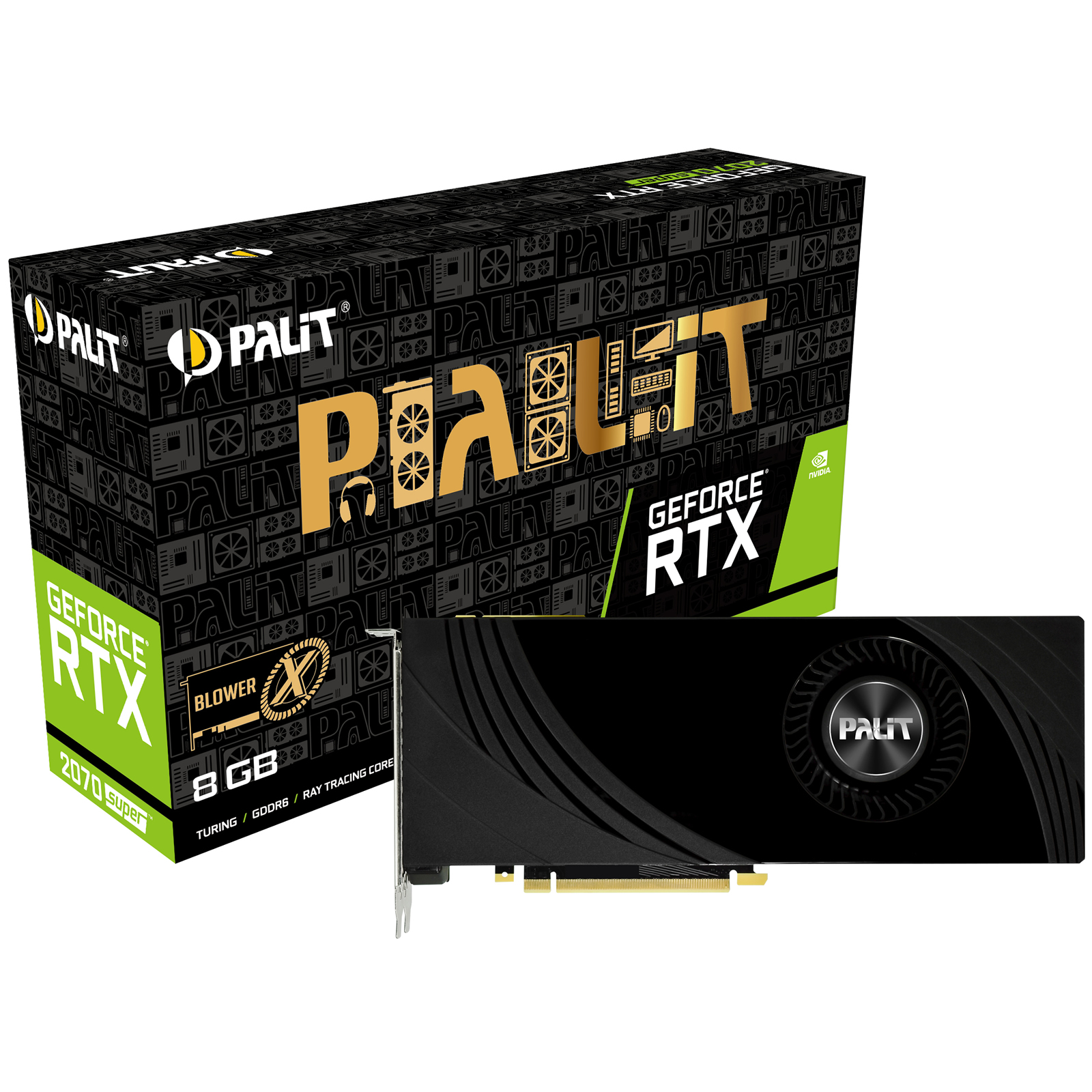 Palit GeForce RTX 2070 SUPER Blower X 8192MB GDDR6 PCI-Express Graphics Card