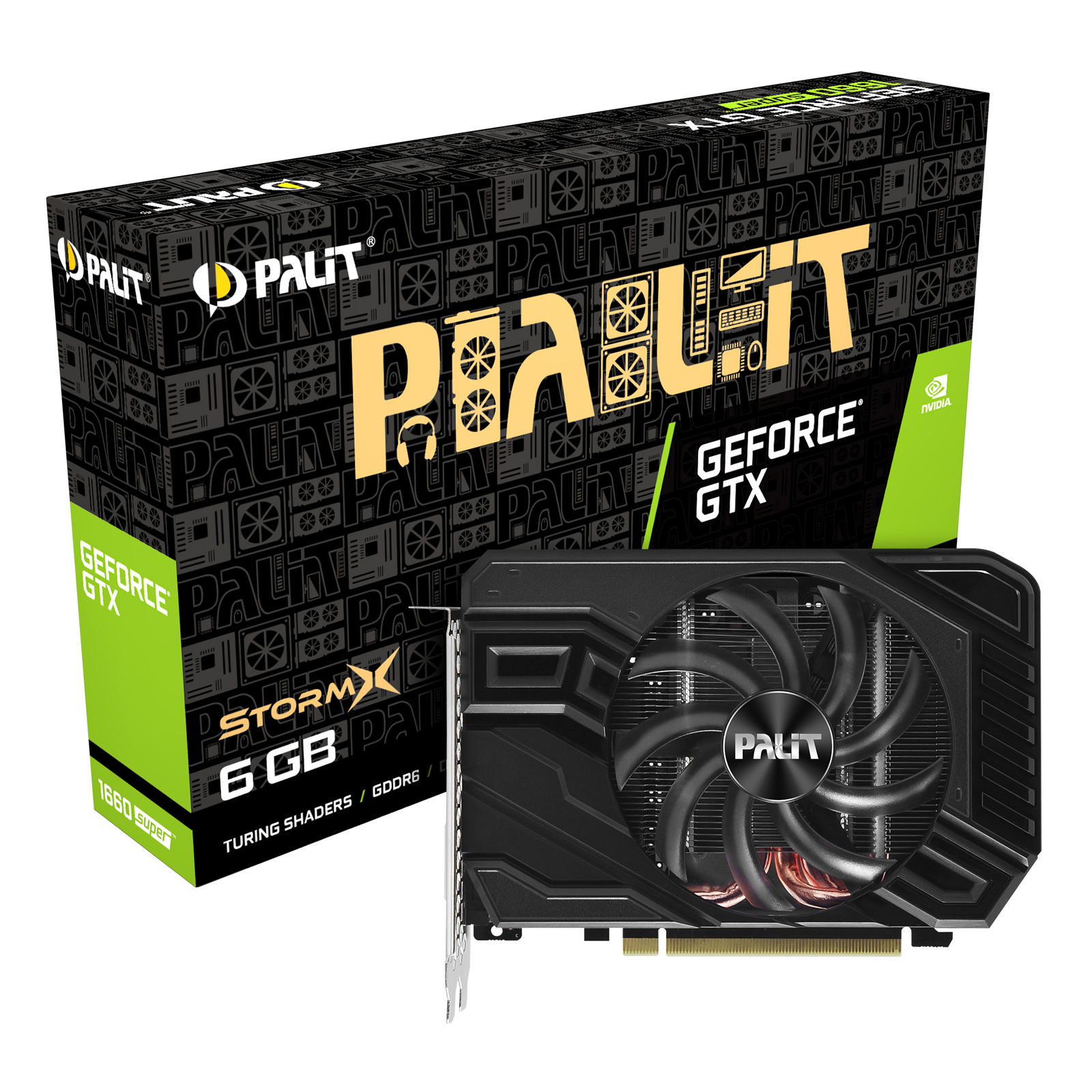 Palit - Build Stock Palit GeForce GTX 1660 SUPER StormX 6144MB GDDR6 PCI-Express Gr