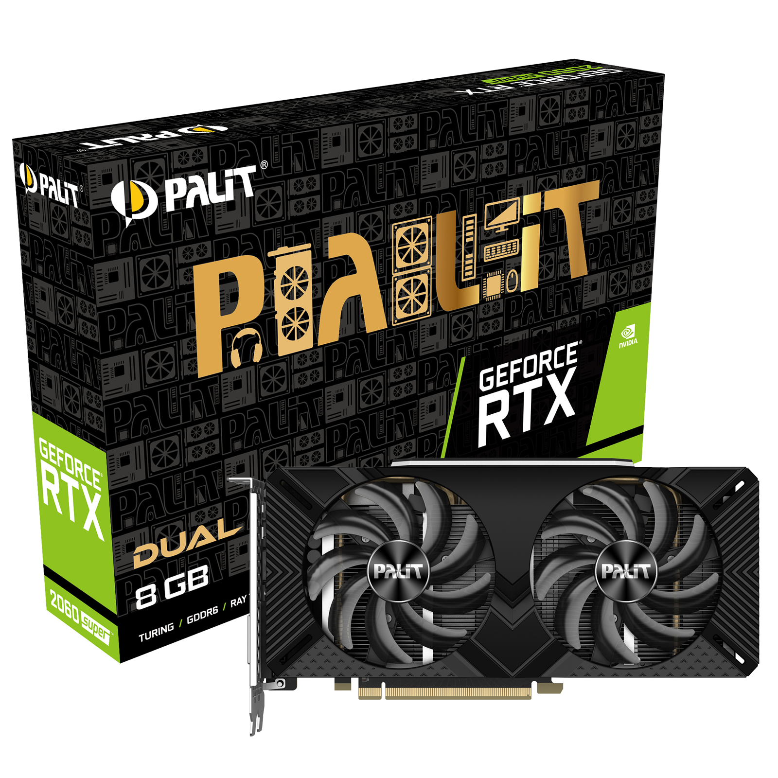  - Palit GeForce RTX 2060 SUPER DUAL 8192MB GDDR6 PCI-Express Graphics Card NO