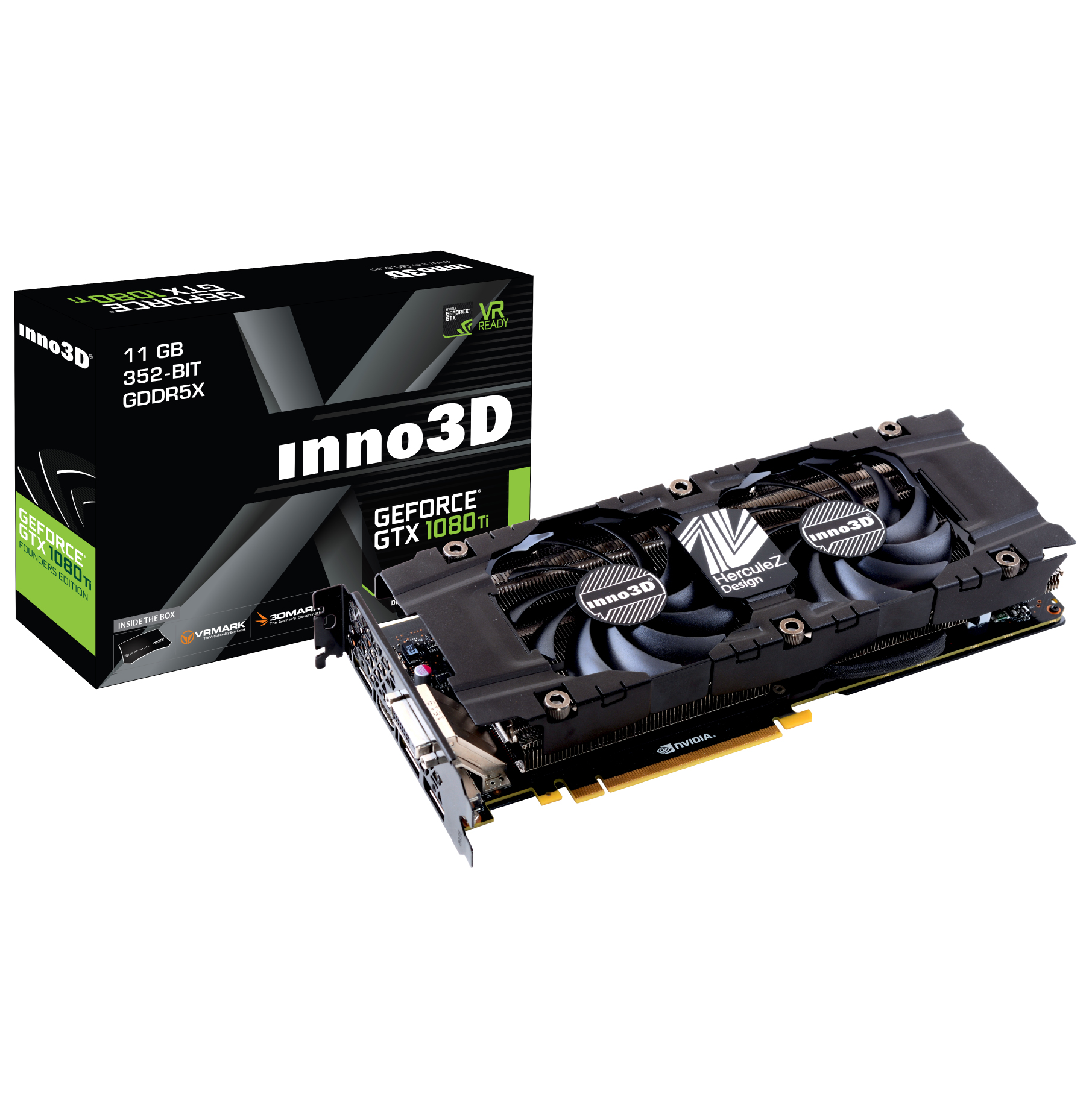 Inno3D - Inno3D GeForce GTX 1080Ti Twin X2 11264MB GDDR5X PCI-Express Graphics Card 