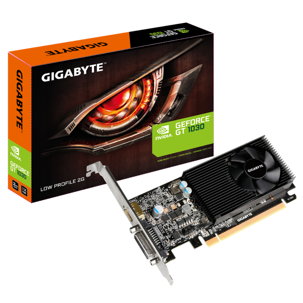 Gigabyte - Gigabyte GeForce GT 1030 Low Profile 2048MB GDDR5 PCI-Express Graphics Card