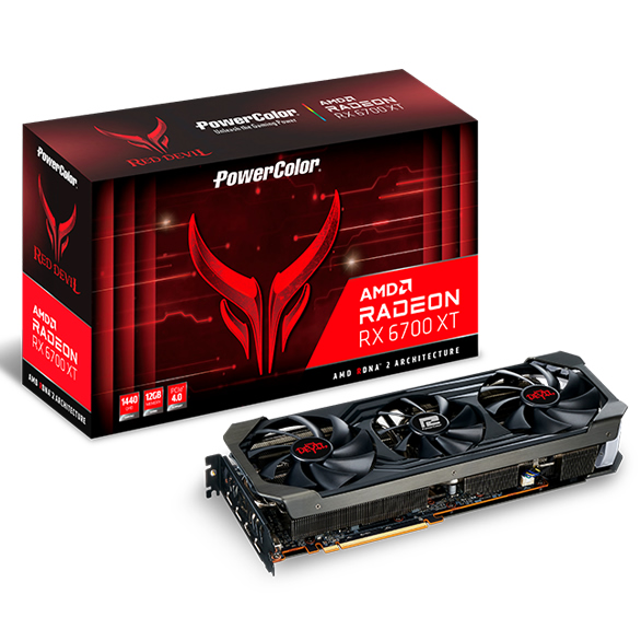 B Grade PowerColor Radeon RX 6700 XT Red Devil 12GB GDDR6 PCI-Express Graphics Card
