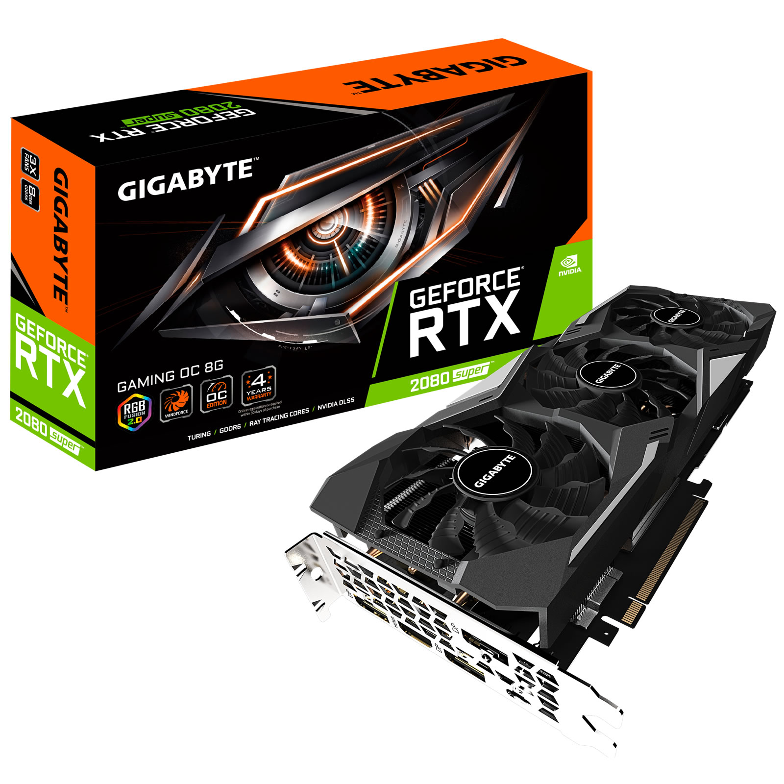 Gigabyte - Gigabyte GeForce RTX 2080 SUPER Gaming OC 8192MB GDDR6 PCI-Express Graphics