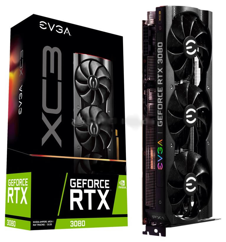 EVGA - EVGA GeForce RTX 3080 XC3 Ultra Gaming LHR 10GB GDDR6X PCI-Express Graphics