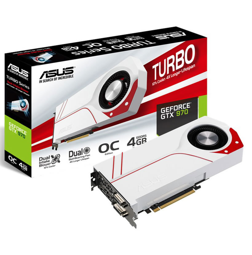 Asus - Asus GeForce GTX 970 TURBO OC 4096MB GDDR5 PCI-Express Graphics Card