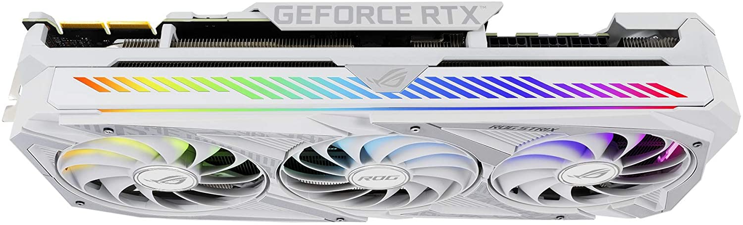 Asus - Asus GeForce RTX 3090 ROG Strix OC White Edition 24GB GDDR6X PCI-Express Gr