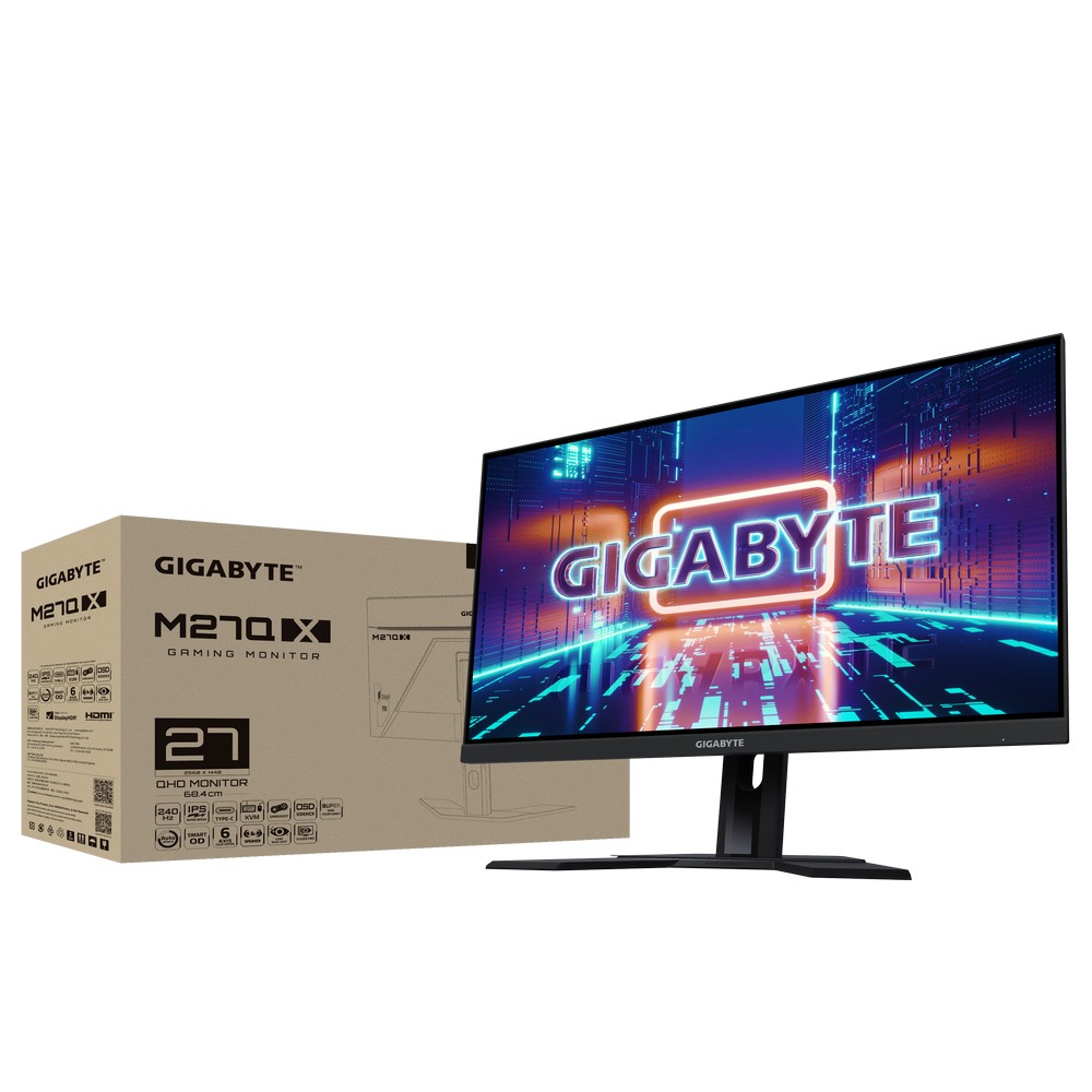 Gigabyte - Gigabyte 27 M27Q-X 2560x1440 IPS 240Hz 1ms FreeSync KVM Switch LED Backlit 