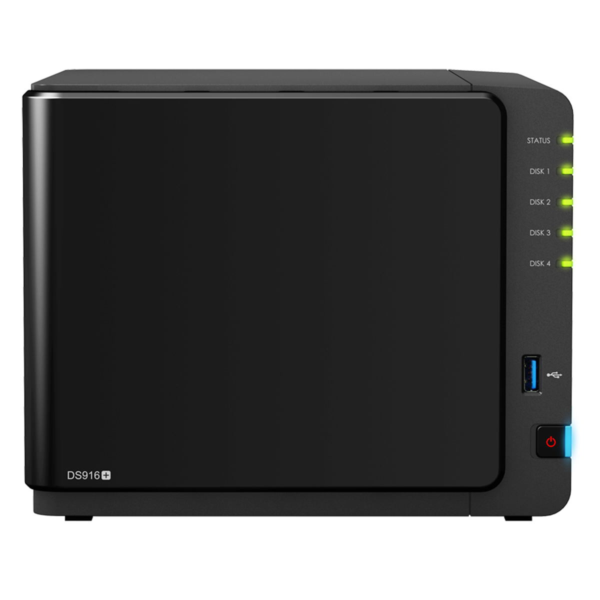 Synology - Synology DiskStation DS916 8GB 4 Bay Network Attached Storage Enclosure
