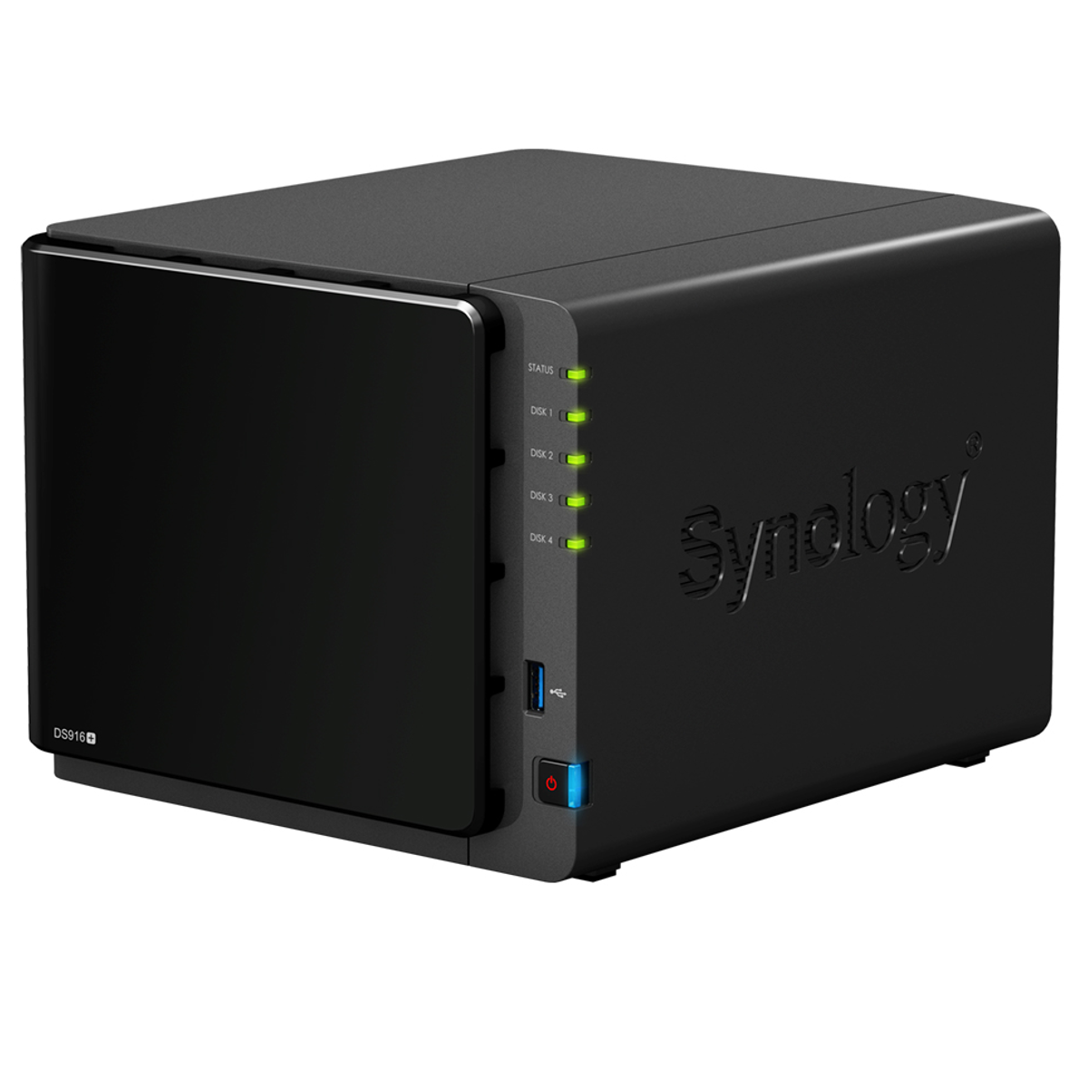 Synology - Synology DiskStation DS916 8GB 4 Bay Network Attached Storage Enclosure