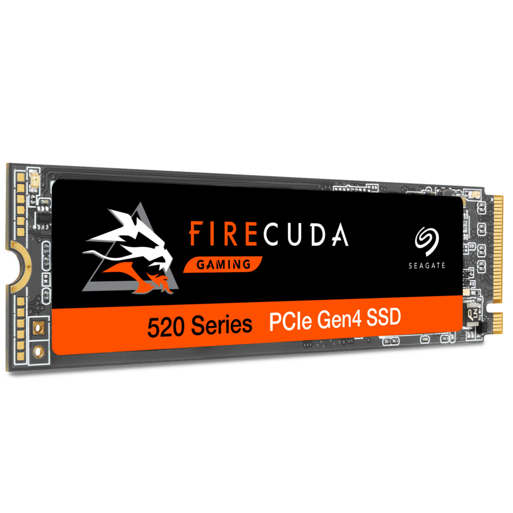 Seagate - Seagate FireCuda 520 2TB SSD PCIe Gen4 NVMe M.2 Solid State Drive (ZP2000GM