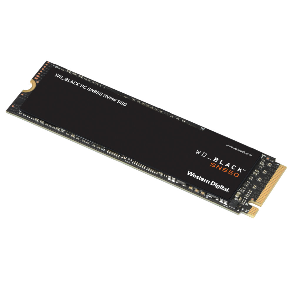 WD - WD Black SN850 1TB SSD M.2 2280 NVME PCI-E Gen4 Solid State Drive (WDS100T1