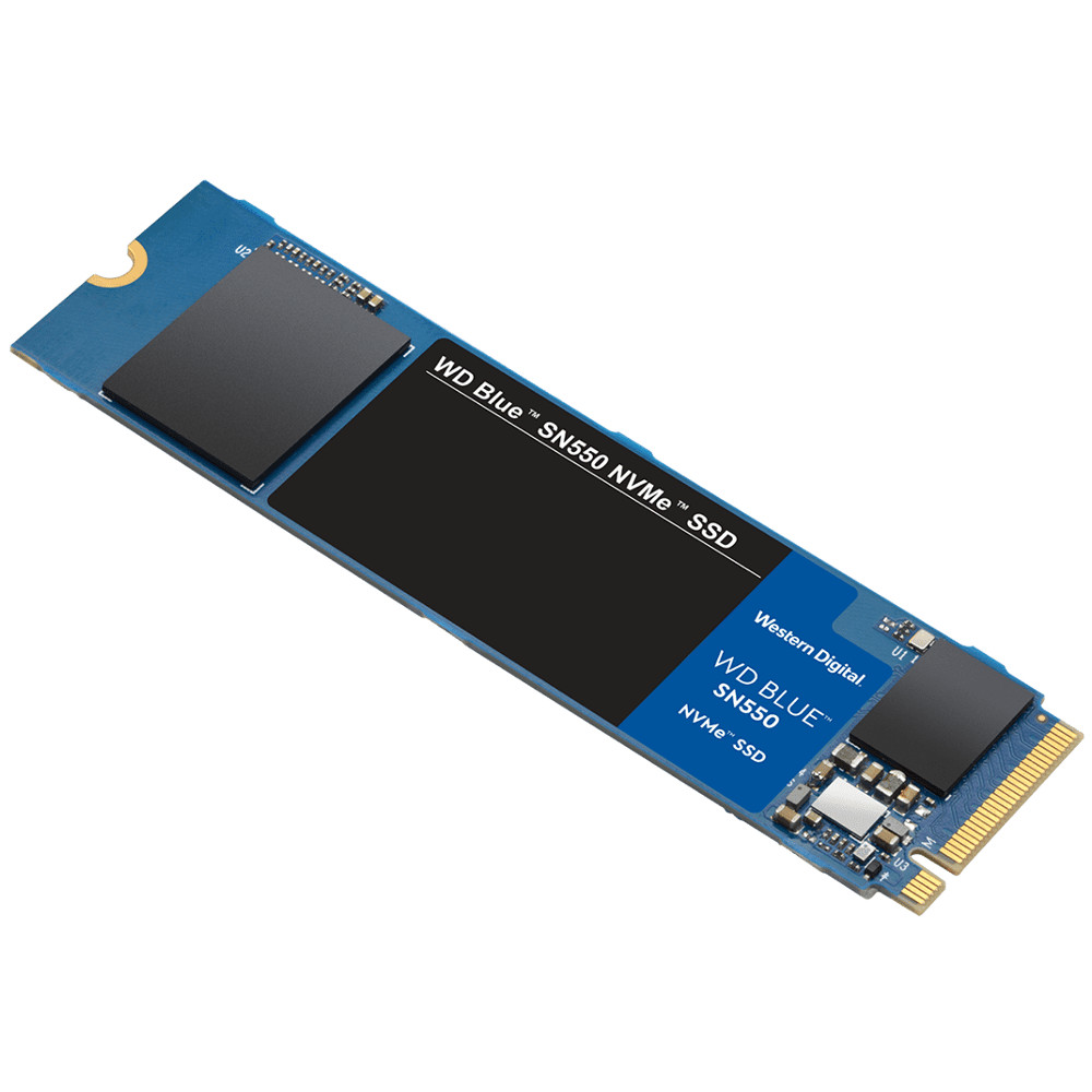 WD - WD Blue SN550 2TB SSD NVME M.2 2280 PCIe Gen3 Solid State Drive (WDS200T2B0