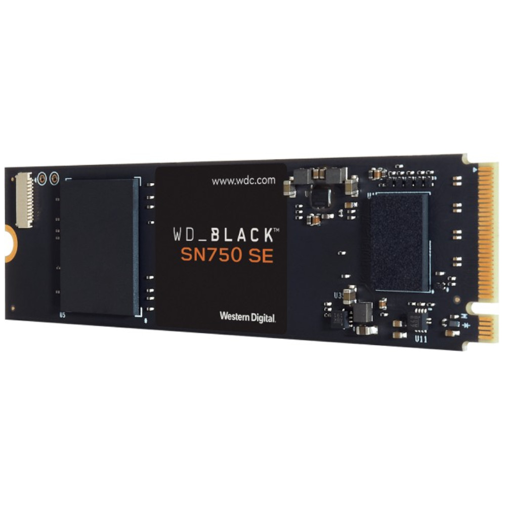 WD - WD Black SN750 SE 500GB SSD M.2 2280 NVME PCI-E Gen4 Solid State Drive (WDS