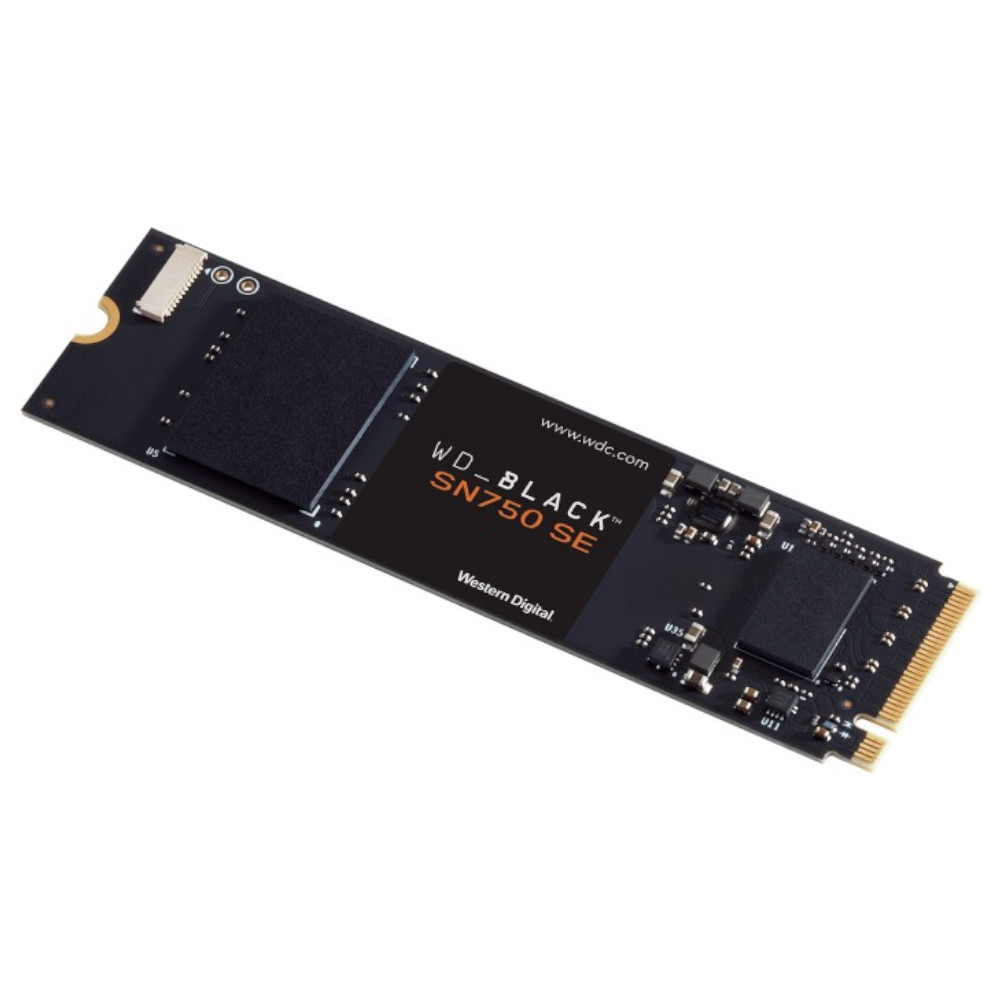WD - WD Black SN750 SE 500GB SSD M.2 2280 NVME PCI-E Gen4 Solid State Drive (WDS