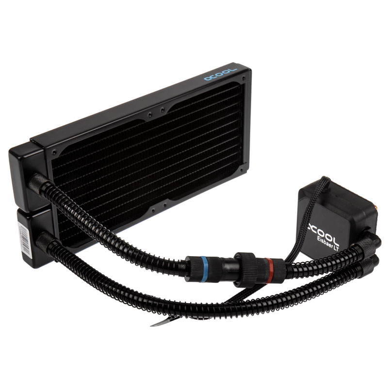 Systems and AIOs Alphacool 11445 Eisbaer LT240 CPU Black Water Cooling Kits 