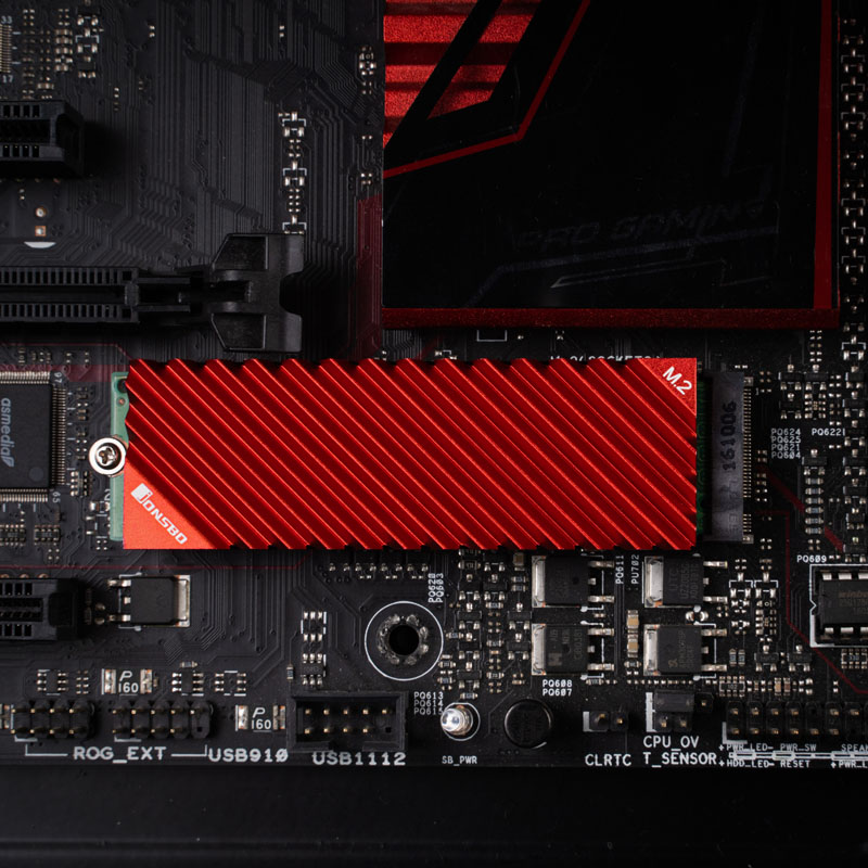 Jonsbo - Jonsbo M. 2-3 M.2 SSD Cooler - Red