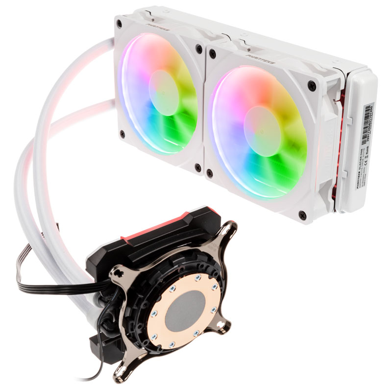  - B Grade Phanteks Glacier One 240MPH All In One CPU Water Cooler HALOS D-RGB White -