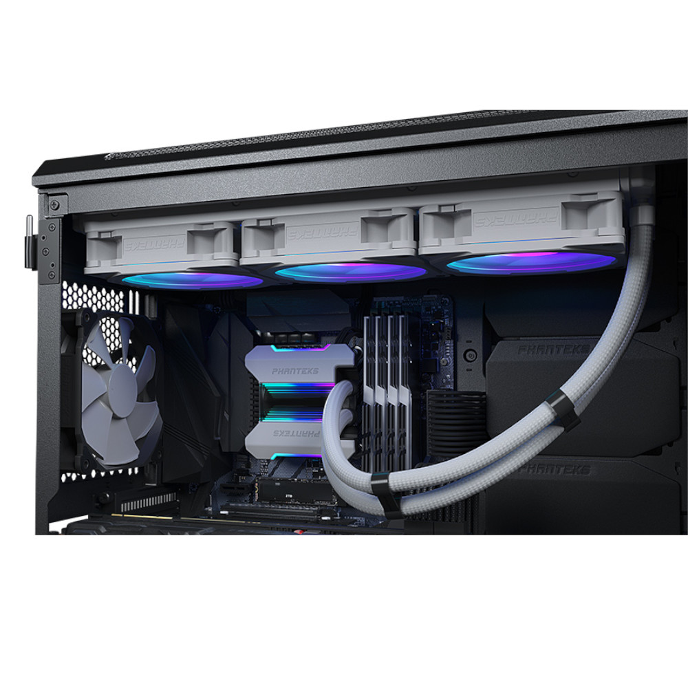 Phanteks - Phanteks Glacier One 360MPH All In One CPU Water Cooler HALOS D-RGB White -