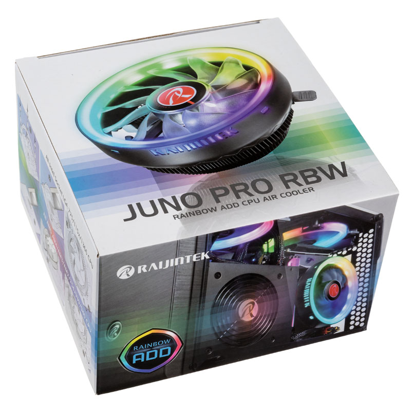 Raijintek - Raijintek Juno Pro RBW Low Profile CPU Cooler - RGB LED