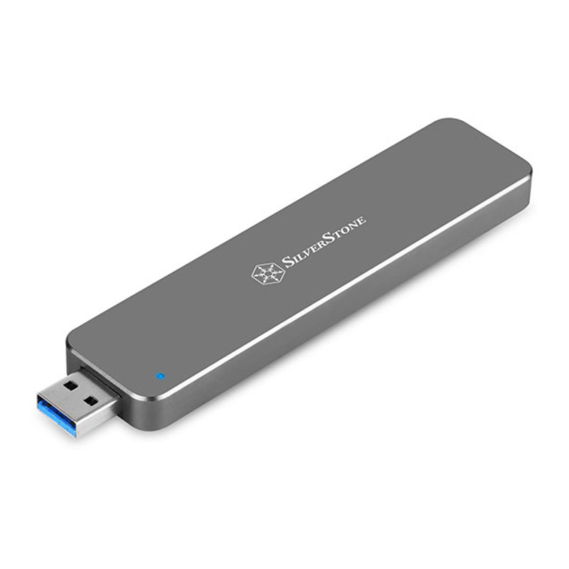 SilverStone - Silverstone USB 3.1 M.2 Enclosure (SST-MS09S) - Silver