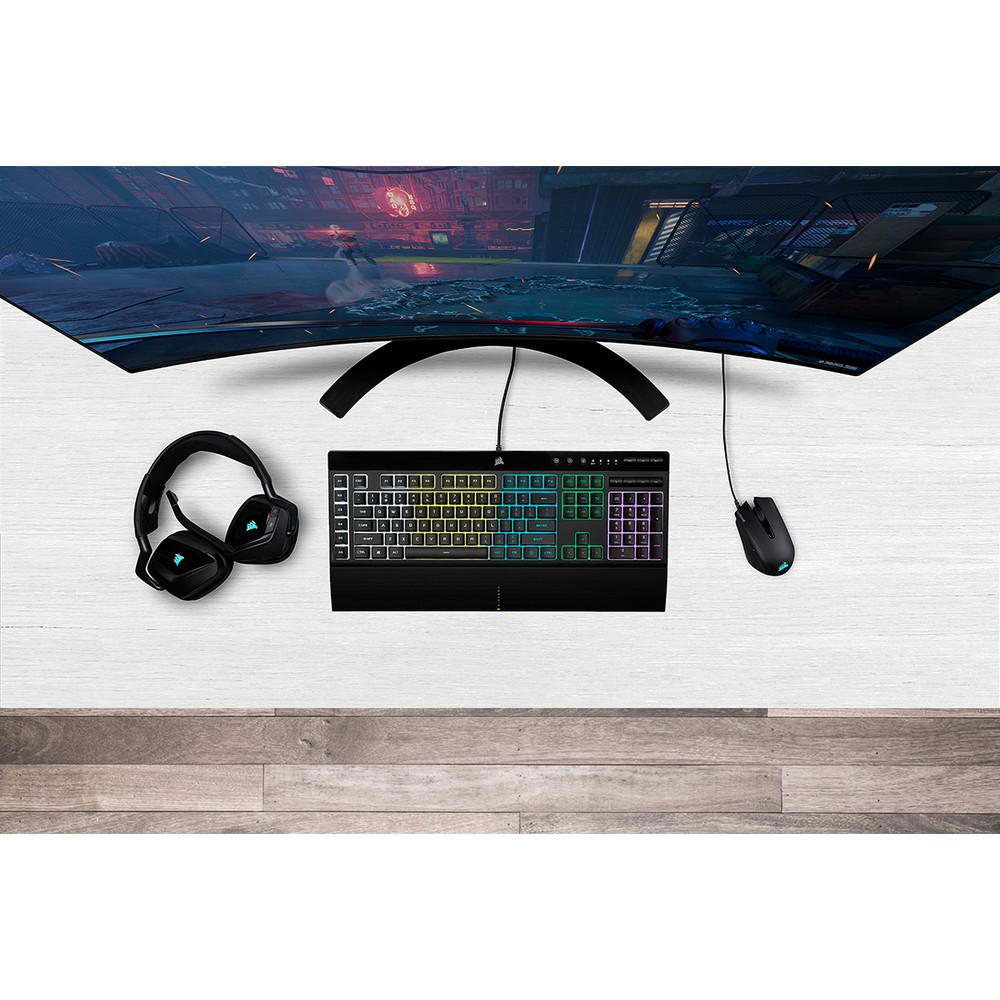 CORSAIR - CORSAIR K55 RGB PRO  HARPOON RGB PRO Gaming Keyboard and Mouse 2021 Bundle 