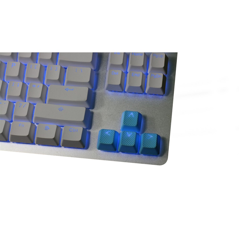 tai hao neon blue rubber keycaps