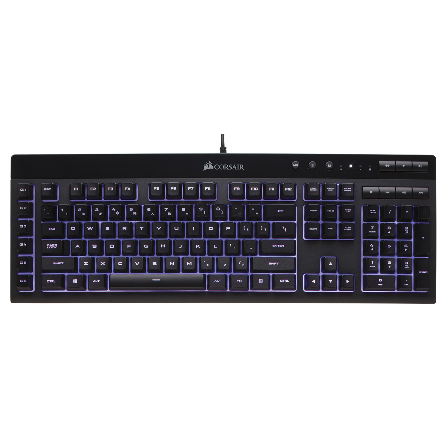 CORSAIR - Corsair Gaming K55 RGB Keyboard Backlit RGB LED - UK Layout 