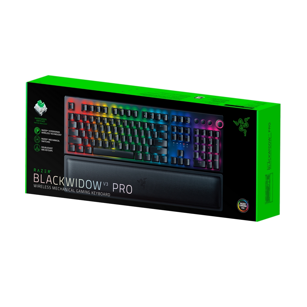 Razer - Razer Blackwidow V3 Pro Wireless Mechanical Gaming Keyboard (Green Switch)