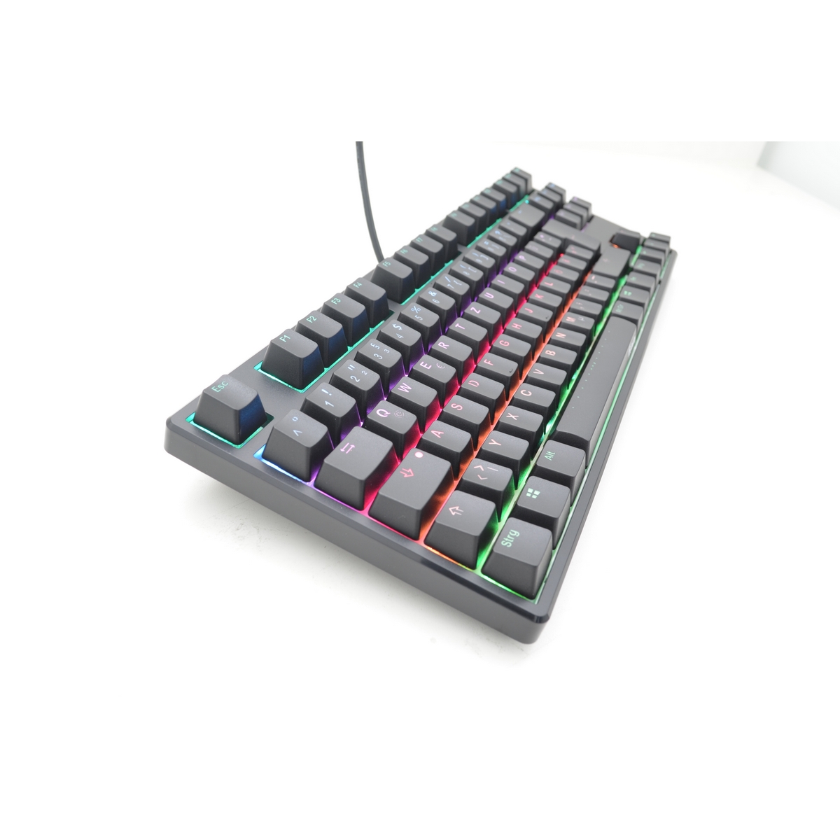 Ducky - Ducky One TKL RGB Mechanical Gaming Keyboard Brown Cherry MX Switch - UK La