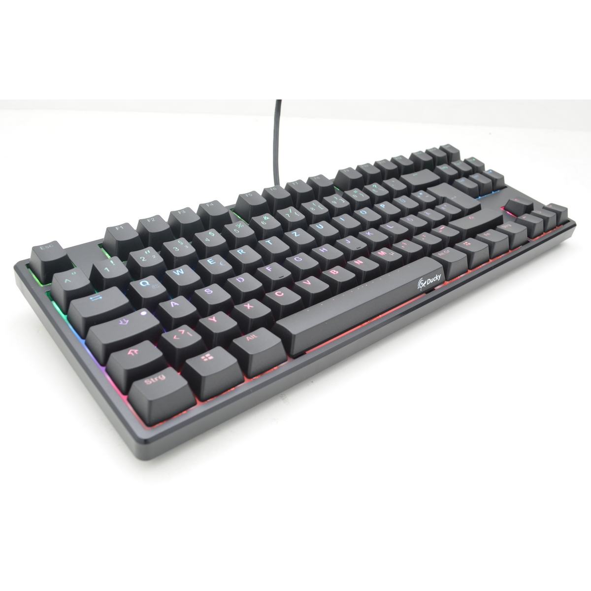 Ducky - Ducky One TKL RGB Mechanical Gaming Keyboard Brown Cherry MX Switch - UK La
