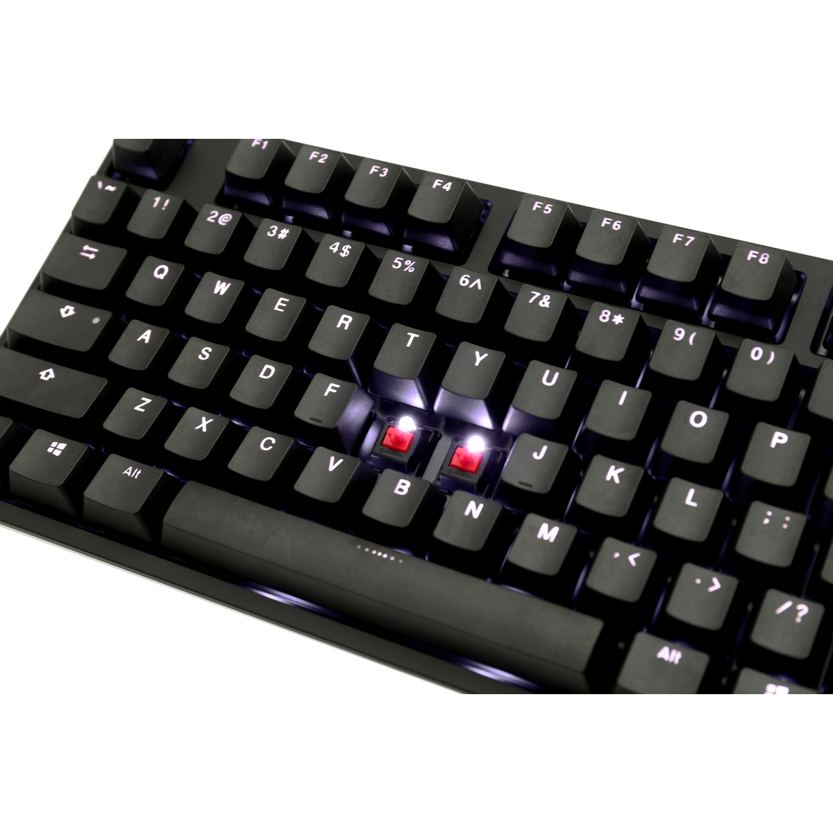Ducky - Ducky One 2 White Backlit Red Cherry MX Switch USB Mechanical Gaming Keyboar