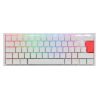 Ducky One2 Mini 60% White Frame RGB USB Mechanical Gaming Keyboard Black Cherry MX Switch UK Layout