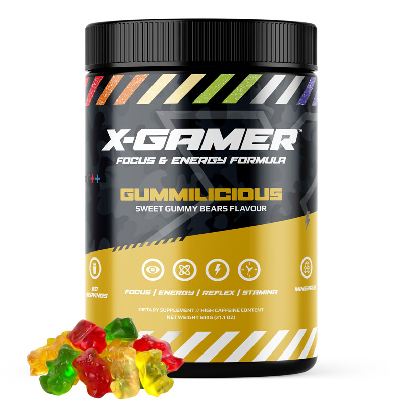 X-Gamer - X-Gamer X-Tubz Gummilicious (Gummy Bear Flavoured) Energy Formula - 600g