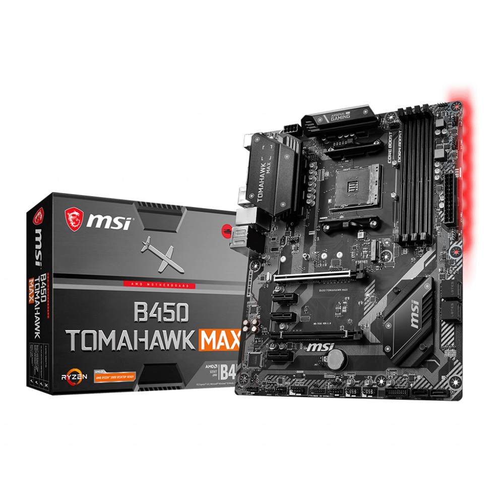 MSI - MSI B450 TOMAHAWK MAX (Socket AM4) DDR4 ATX Motherboard