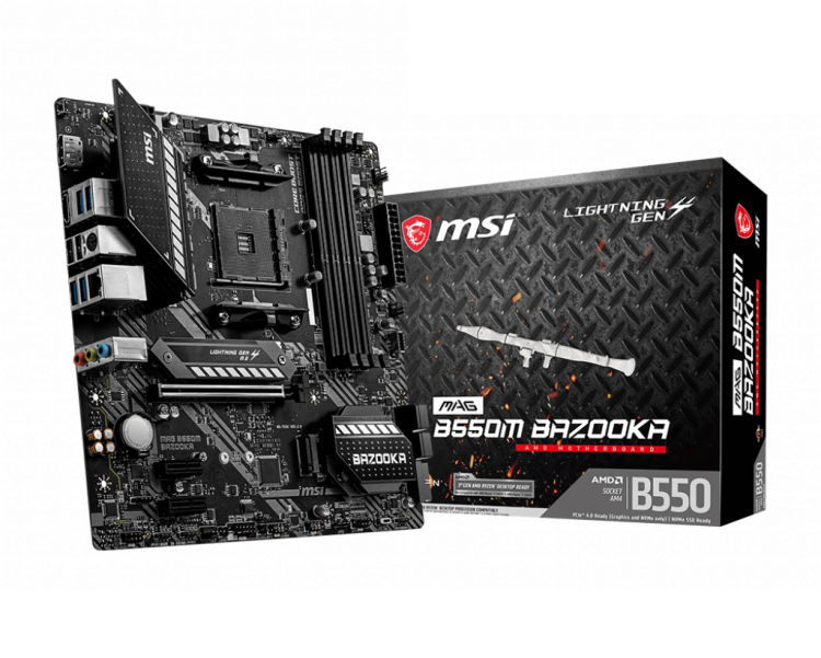 MSI - MSI MAG B550M Bazooka (AMD AM4) B550 Micro-ATX Motherboard