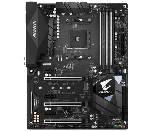 Gigabyte - Gigabyte GA-AX370-Gaming K5 AMD X370 (Socket AM4) DDR4 ATX Motherboard