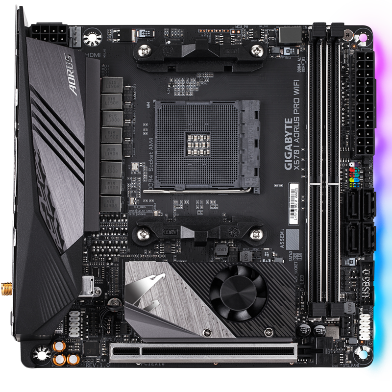 Gigabyte X570 I AORUS PRO WIFI (AMD AM4) DDR4 X570 Chipset Mini-ITX Motherb