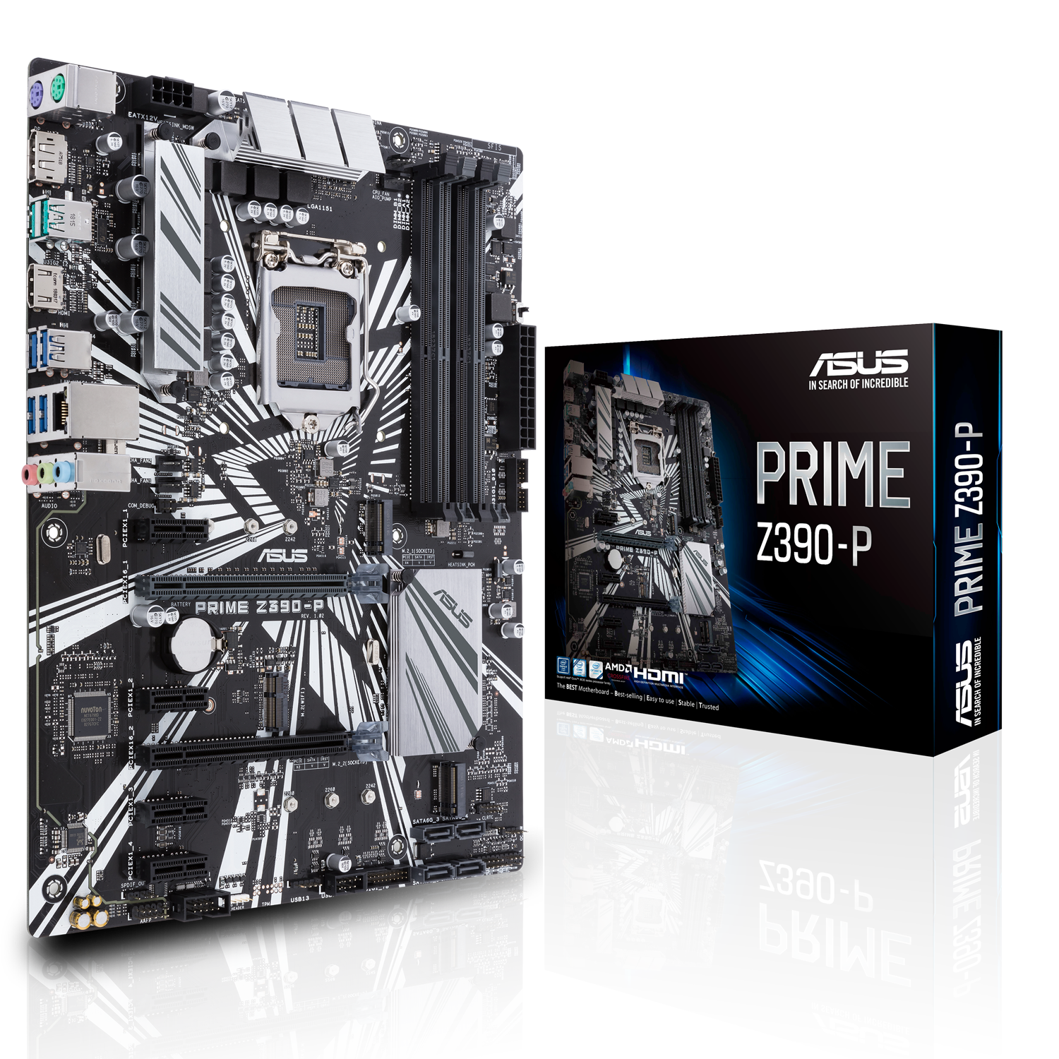 Asus - Asus Prime Z390-P Intel Z390 (Socket 1151) DDR4 ATX Motherboard