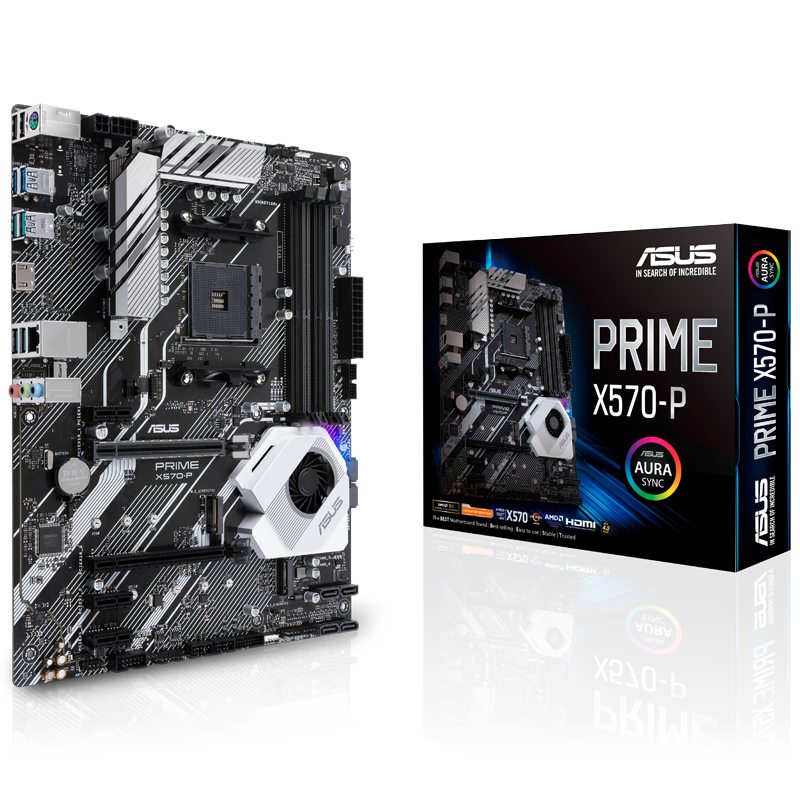 Asus - Asus Prime X570-P (AMD AM4) DDR4 X570 Chipset ATX Motherboard