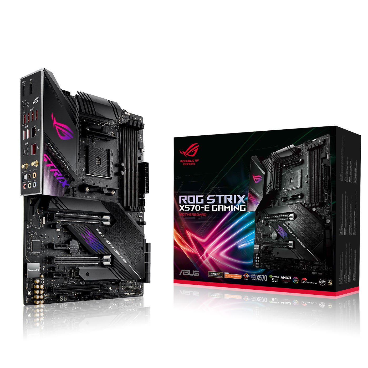 Asus - Asus ROG Strix X570-E Gaming (AMD AM4) DDR4 X570 Chipset ATX Motherboard