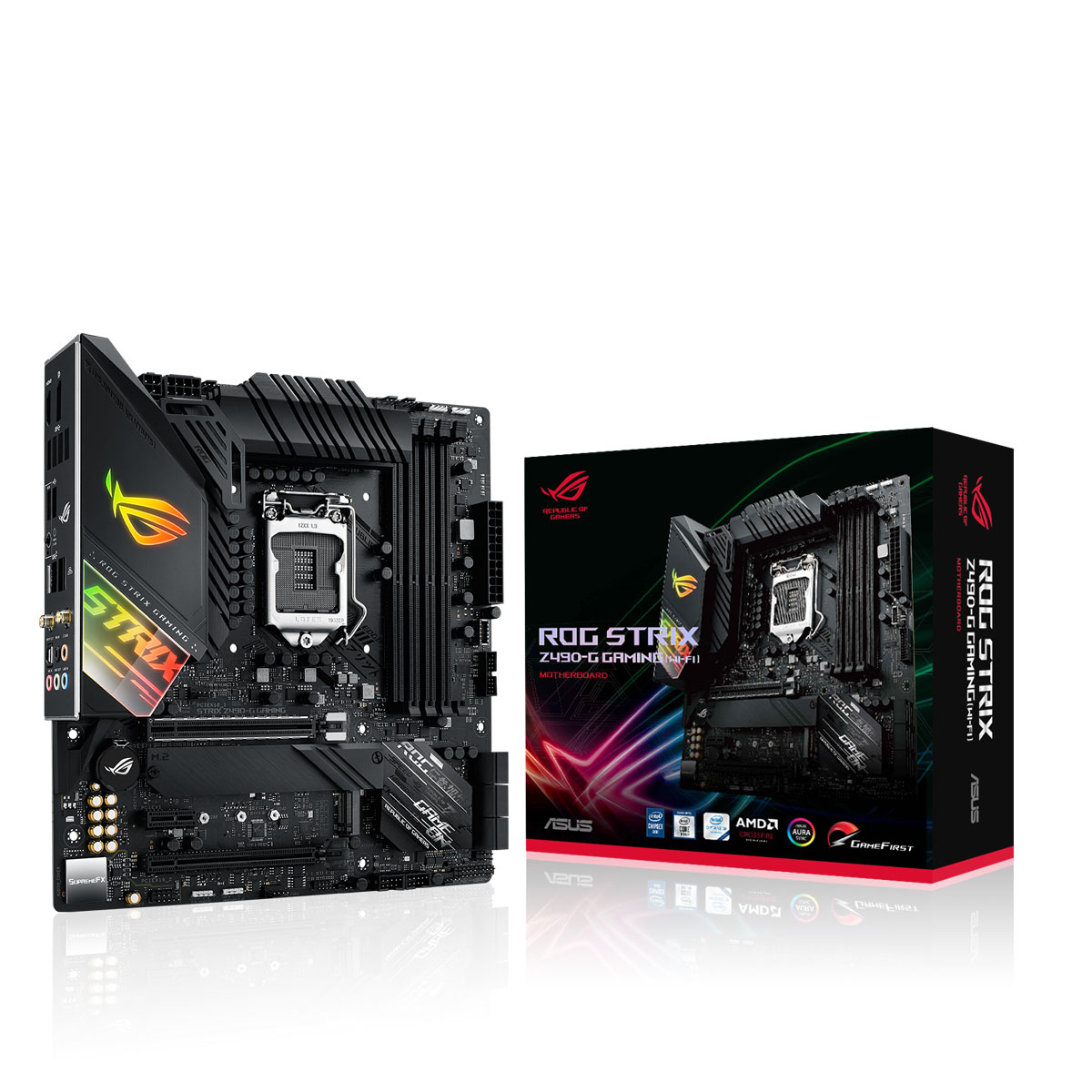 Asus - Asus ROG Strix Z490-G Gaming (WI-FI) (Socket LGA 1200) DDR4 Micro-ATX Mothe