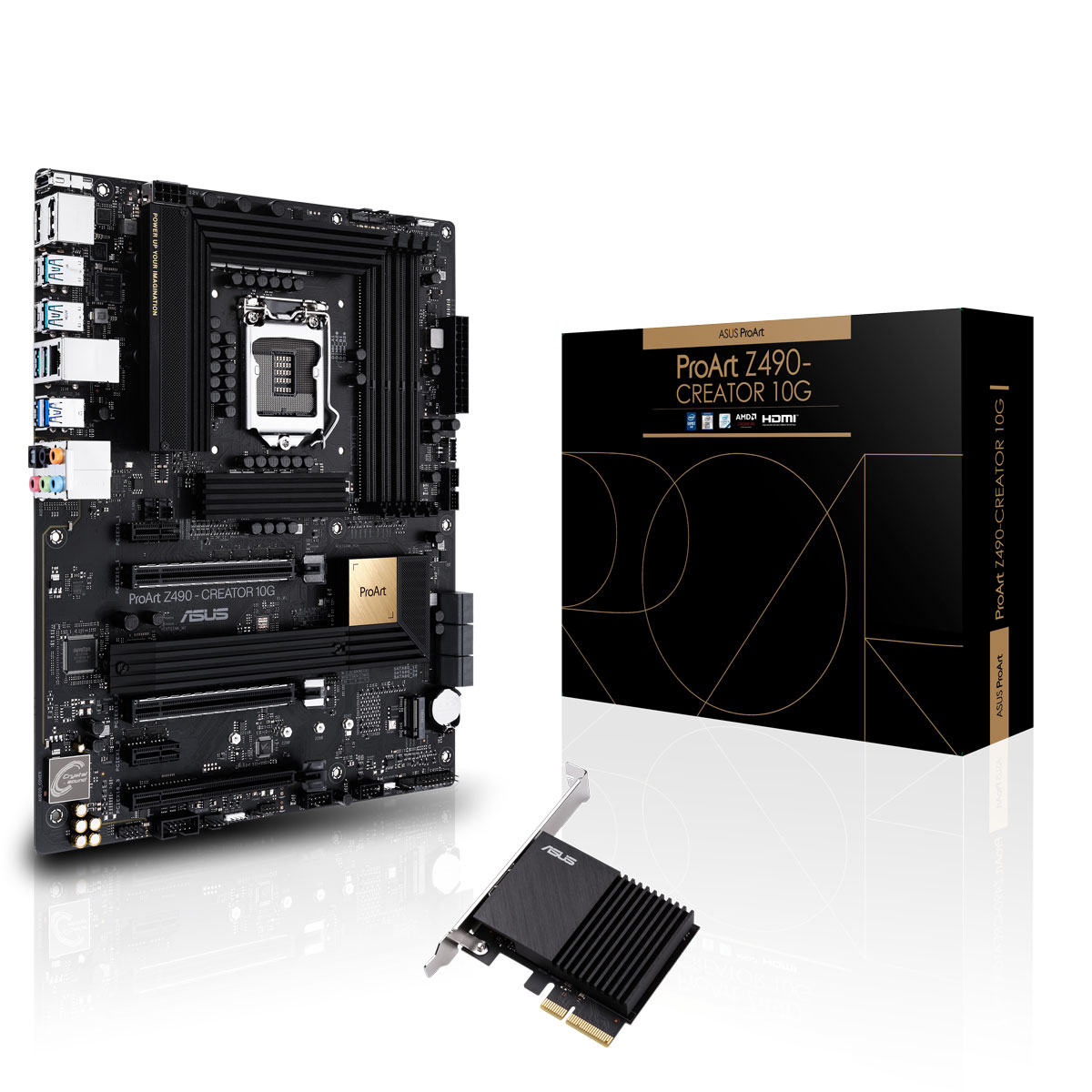Asus - B Grade Asus ProART Z490-Creator 10G (Socket LGA 1200) DDR4 ATX Motherboard