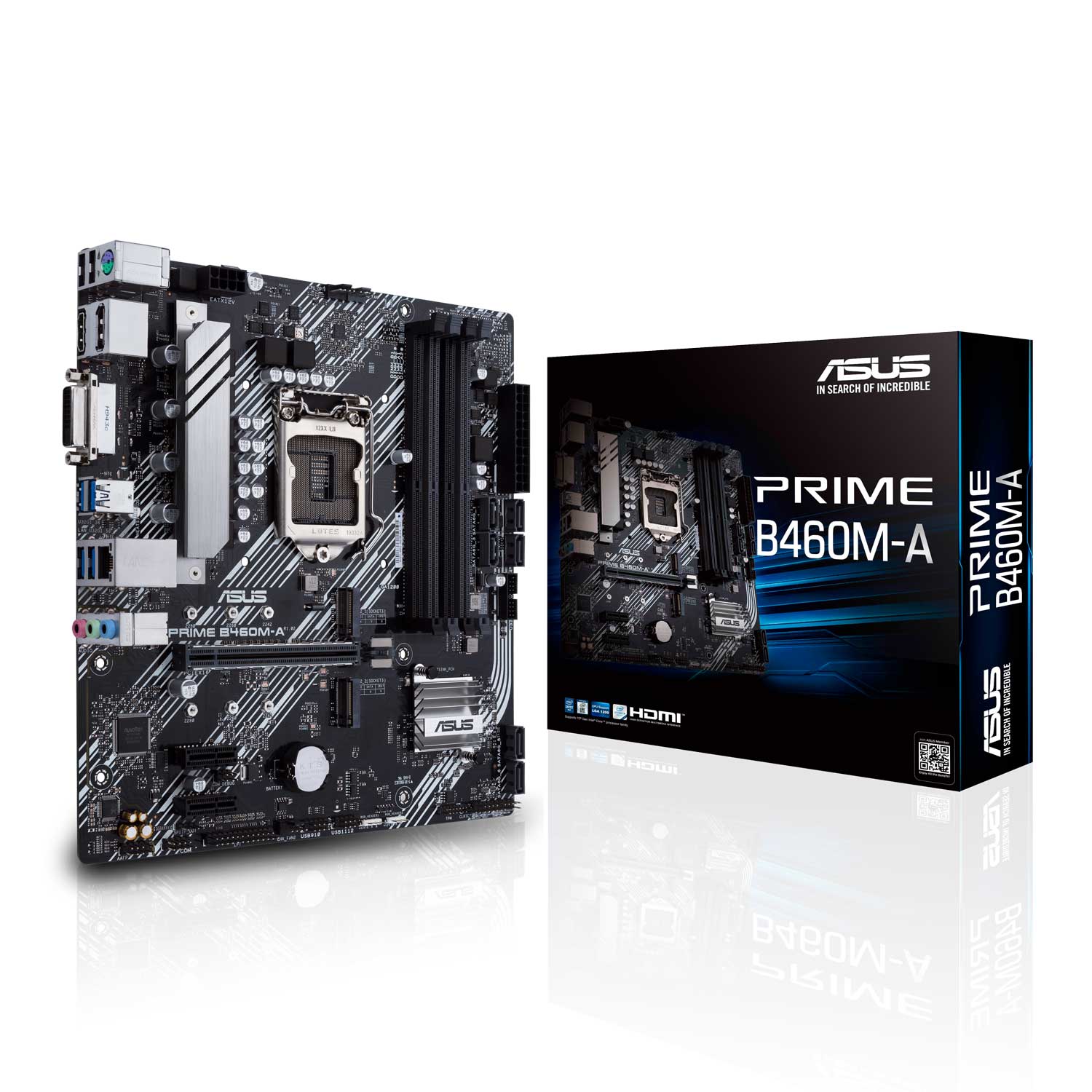 Asus - Asus Prime B460M-A (Socket LGA 1200) DDR4 Micro-ATX Motherboard