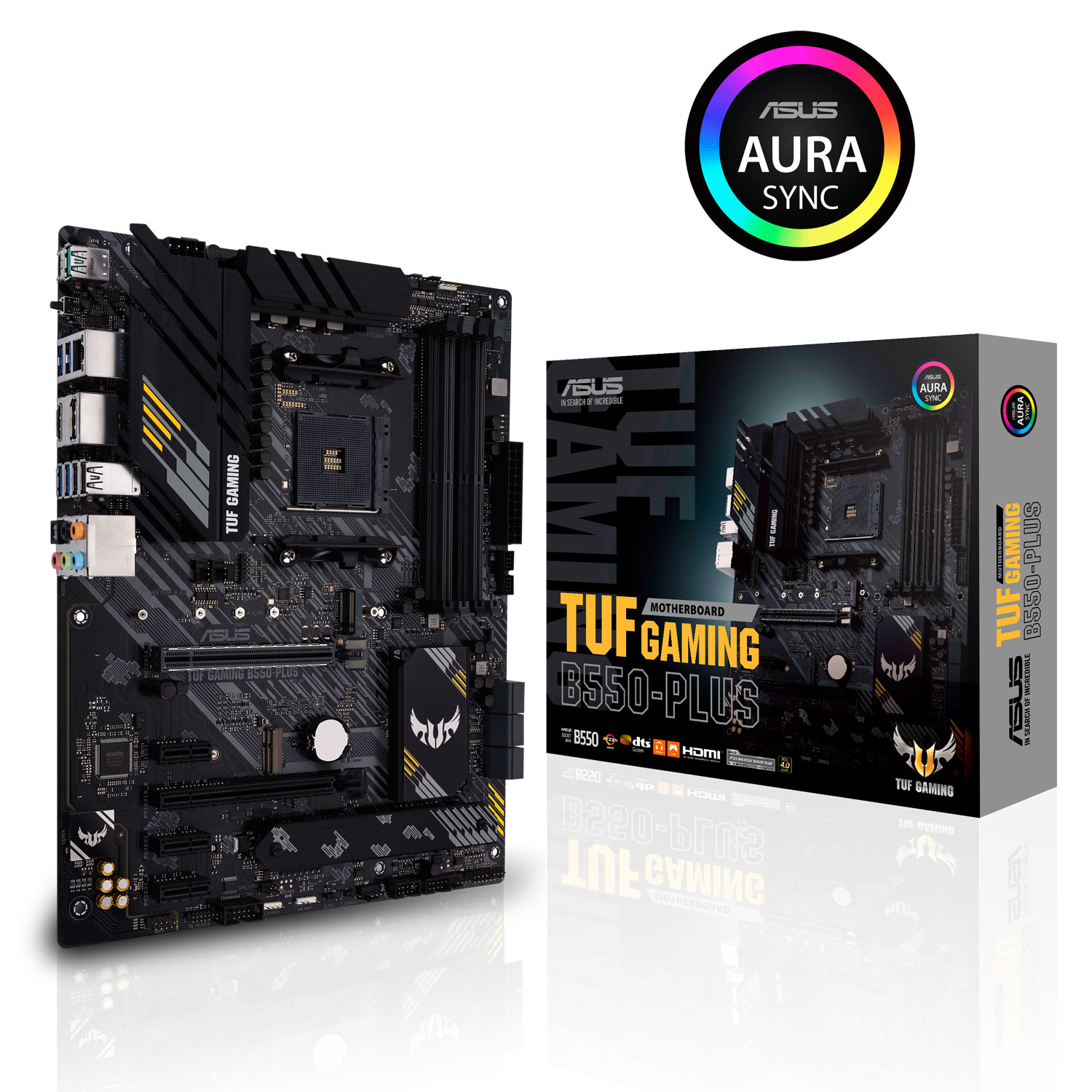 Asus - Asus TUF Gaming B550-Plus (AMD AM4) B550 ATX Motherboard