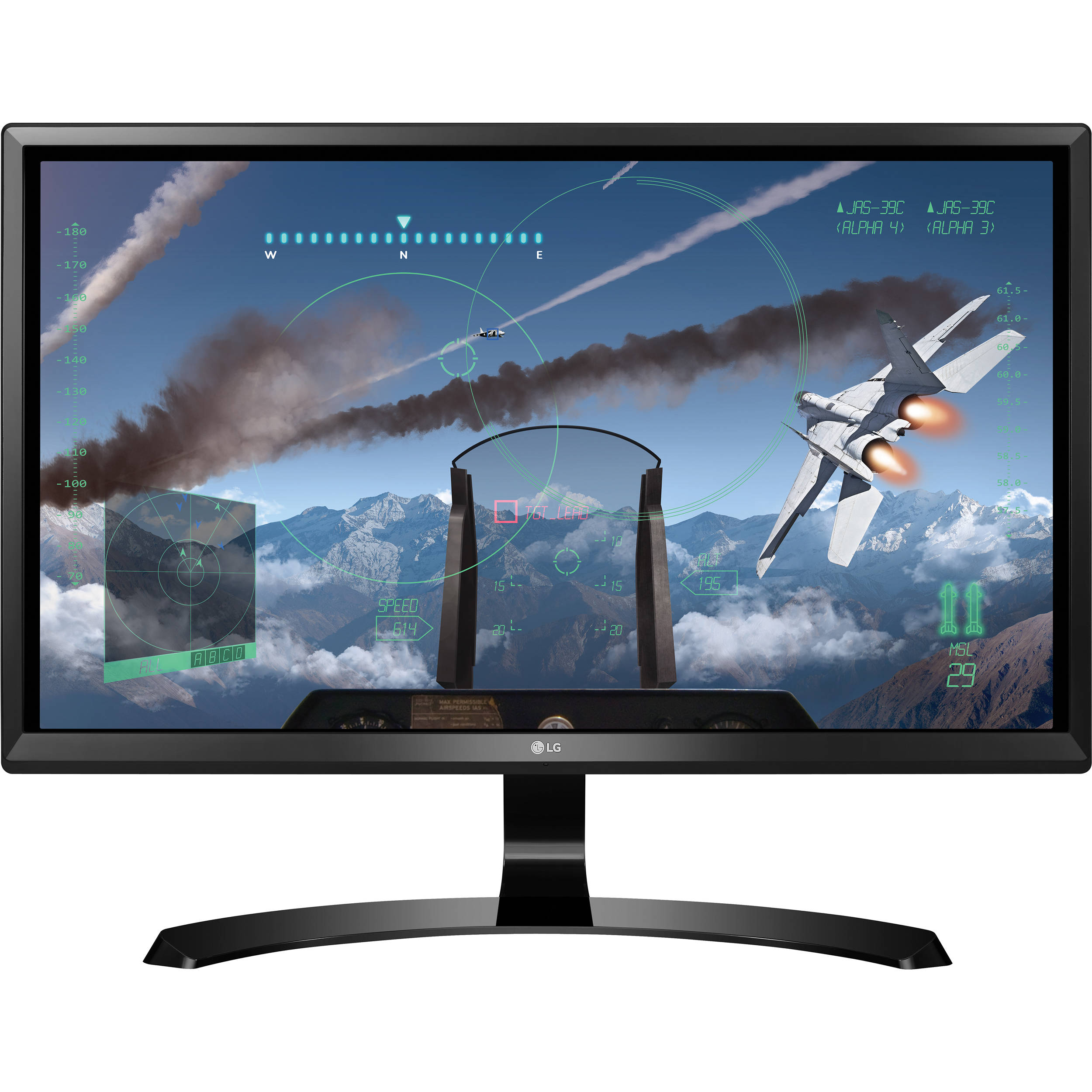 LG - LG 24UD58 24 3840x2160 4K IPS 60Hz FreeSync Widescreen LED Gaming Monitor -
