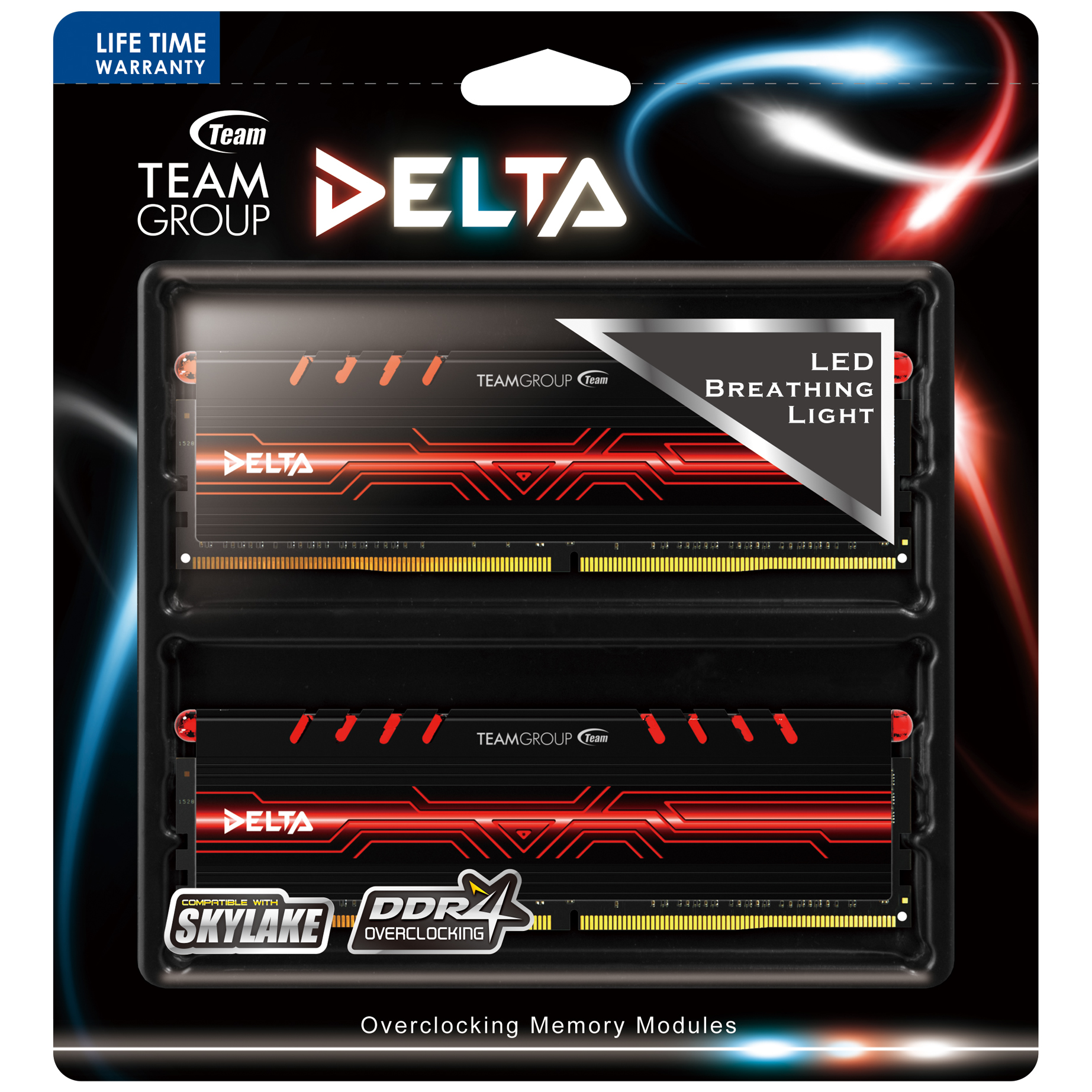 Team Group - Team Group Delta 16GB (2x8GB) DDR4 PC4-19200C15 2400MHz Dual Channel Kit - 
