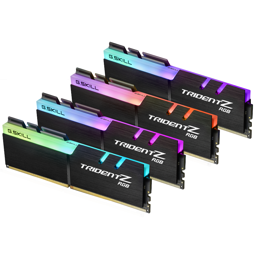G.Skill - G.Skill Trident Z RGB 32GB (4x8GB) DDR4 PC4-28800C17 3600MHz Quad Channel K