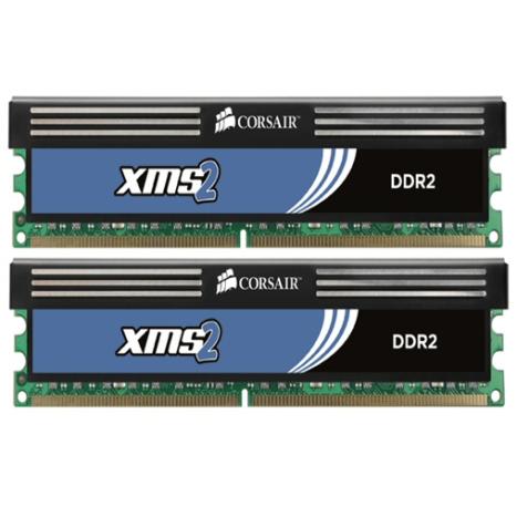 CORSAIR - Corsair XMS2 4GB (2x2GB) DDR2 PC2-6400C5 TwinX Dual Channel (TWIN2X4096-640